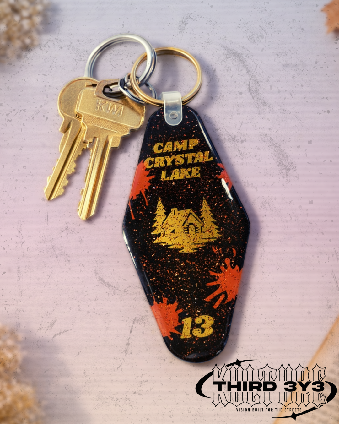 Camp Crystal Lake Motel Keychain