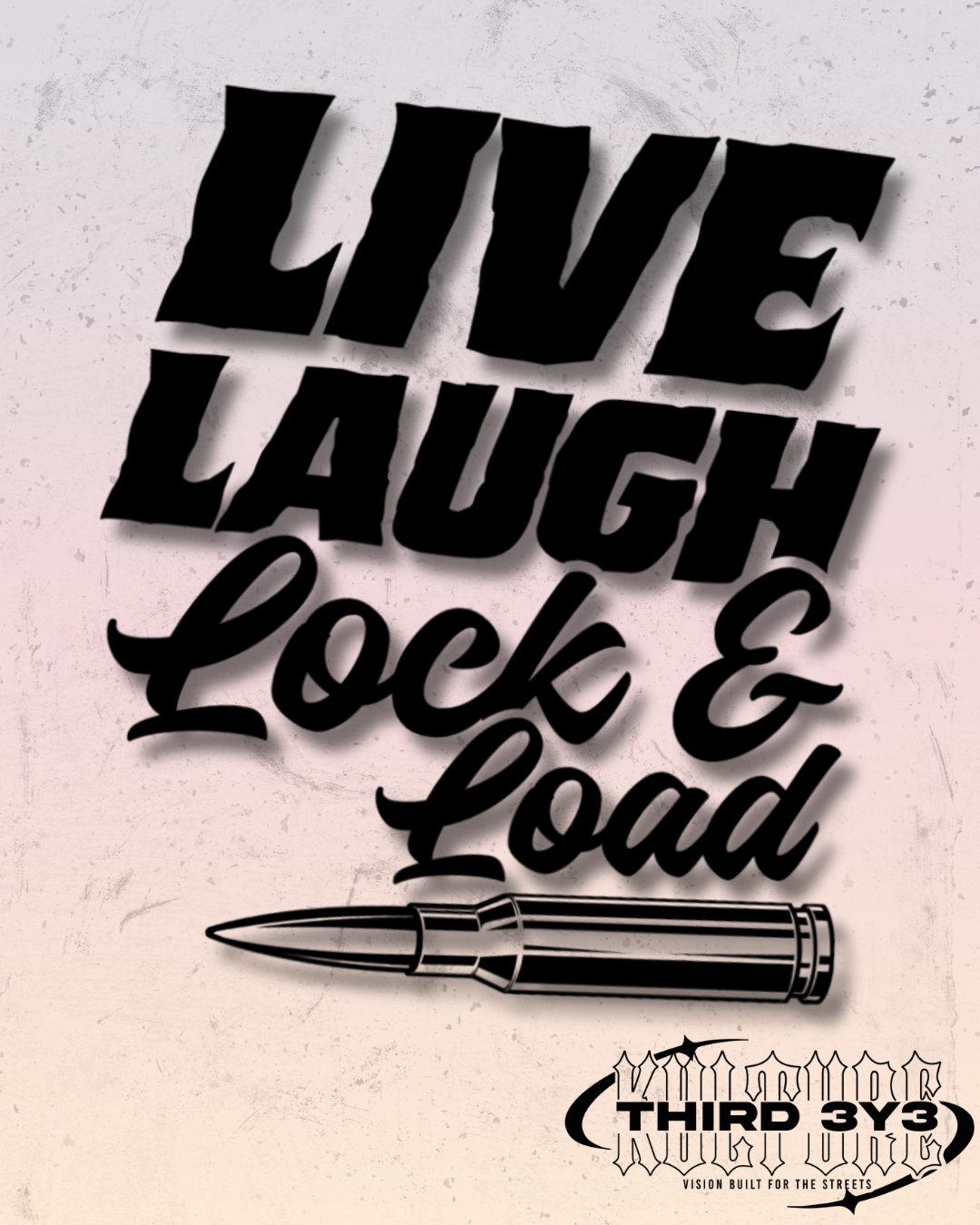 Live, Laugh, Lock & Load | Glossy Vinyl Car Decal