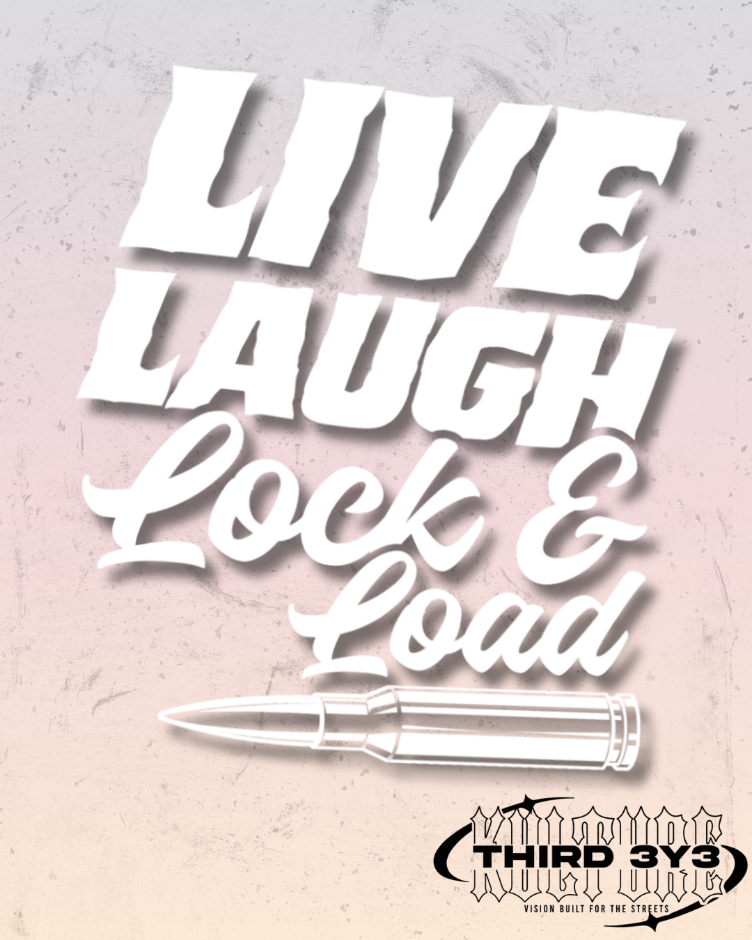 Live, Laugh, Lock & Load | Glossy Vinyl Car Decal