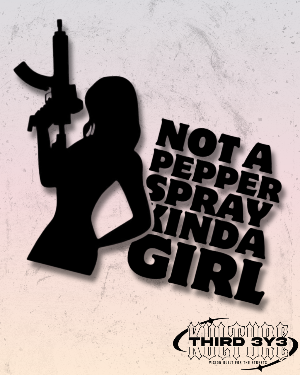 Not A Pepper Spray Kinda Girl | Glossy Vinyl Decal