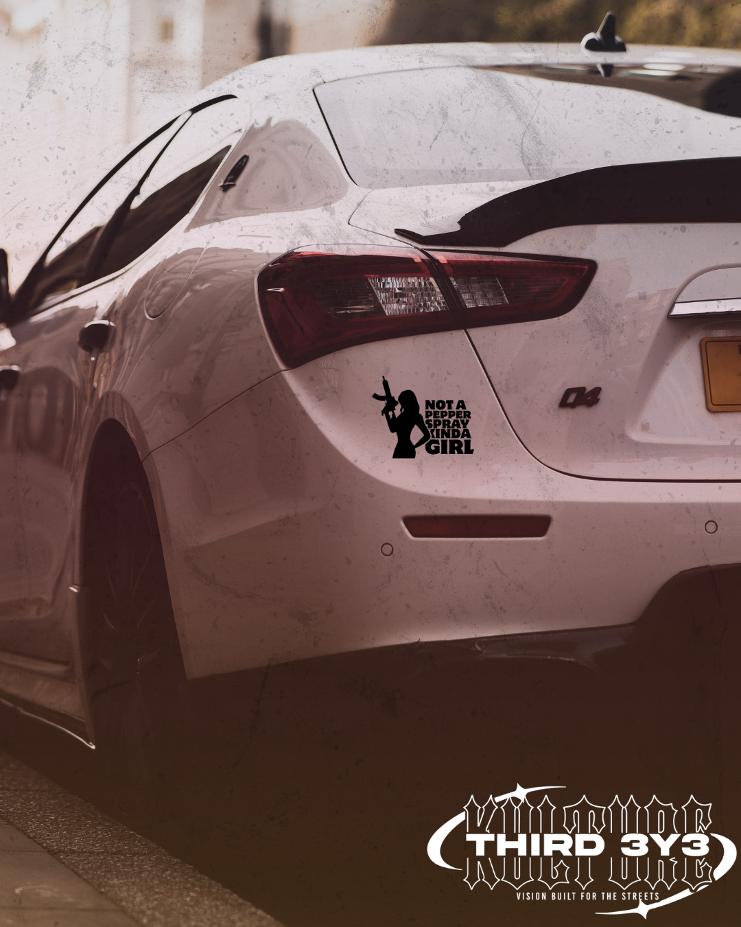 Not A Pepper Spray Kinda Girl | Glossy Vinyl Decal