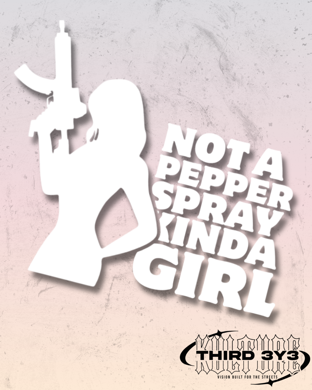 Not A Pepper Spray Kinda Girl | Glossy Vinyl Decal