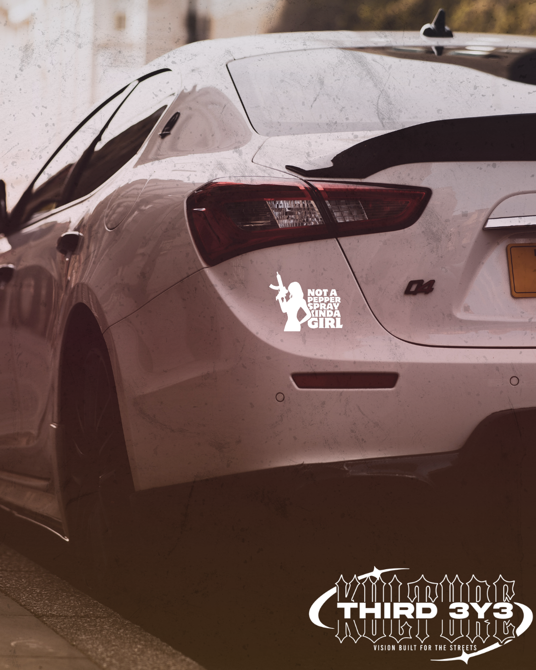 Not A Pepper Spray Kinda Girl | Glossy Vinyl Decal