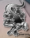 Gator Bite | Glossy Vinyl Sticker