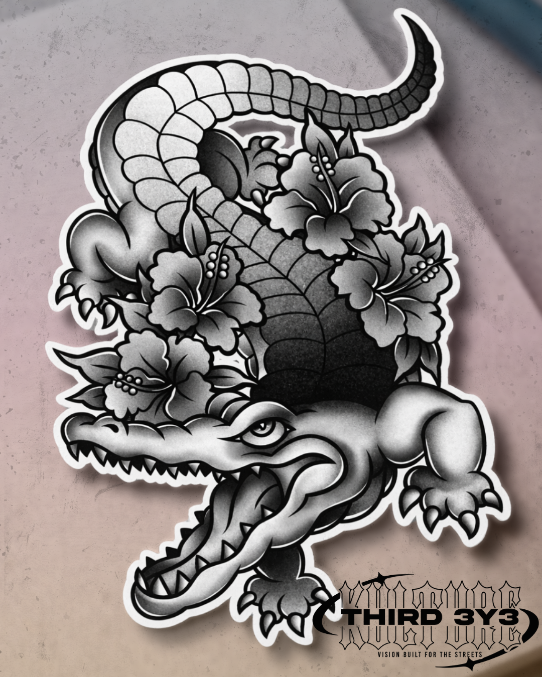 Gator Bite | Glossy Vinyl Sticker